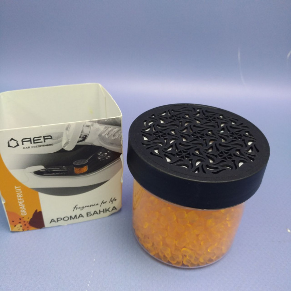 Ароматизатор - банка для автомобиля на приборную панель /  Арома Банка, действие до 45 дней